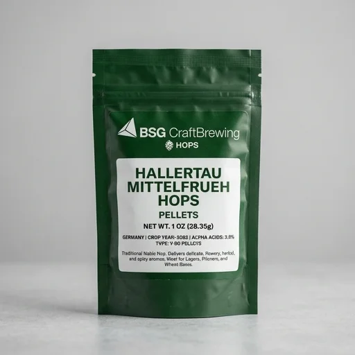 BSG CraftBrewing Hallertau Mittelfrueh Hops (1 oz Pellets)